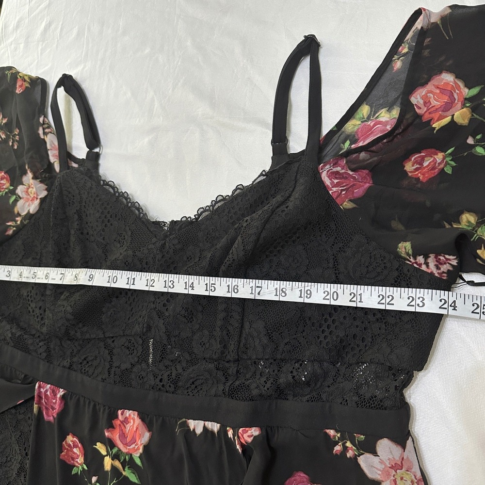 Torrid Insider Floral Lace Bustier Maxi Dress 4X 26 Goth Cottagecore Romantic - Picture 9 of 13